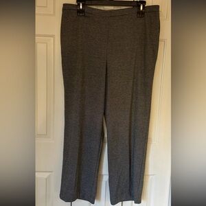 NWT Alfred Dunner Classic Fit Pants Size 20 Black Herringbone Proportion Medium